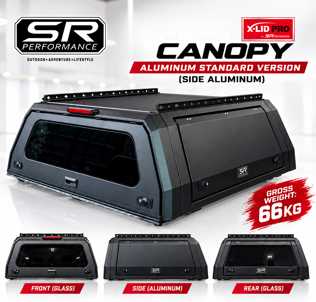 ALUMINUM PICKUP BED CANOPY STANDARD HILUX CONQUEST / REVO